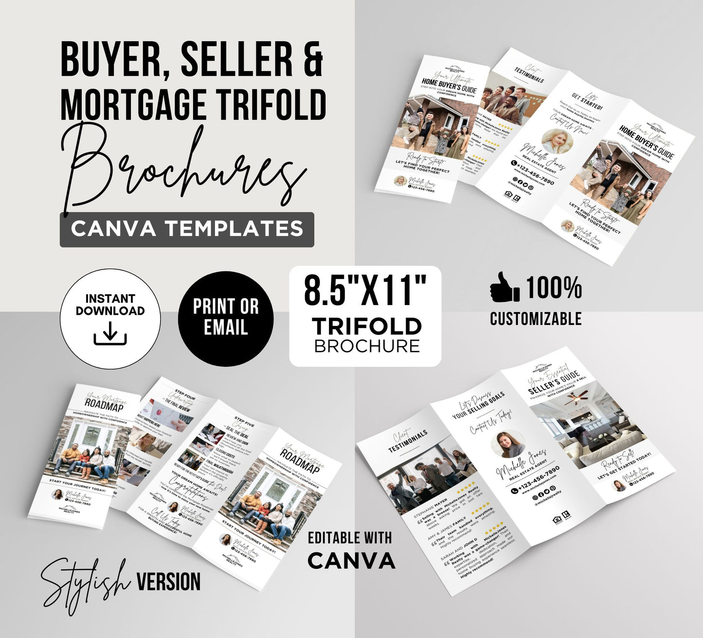 Real Estate Buyer Seller Mortgage Brochure Bundle