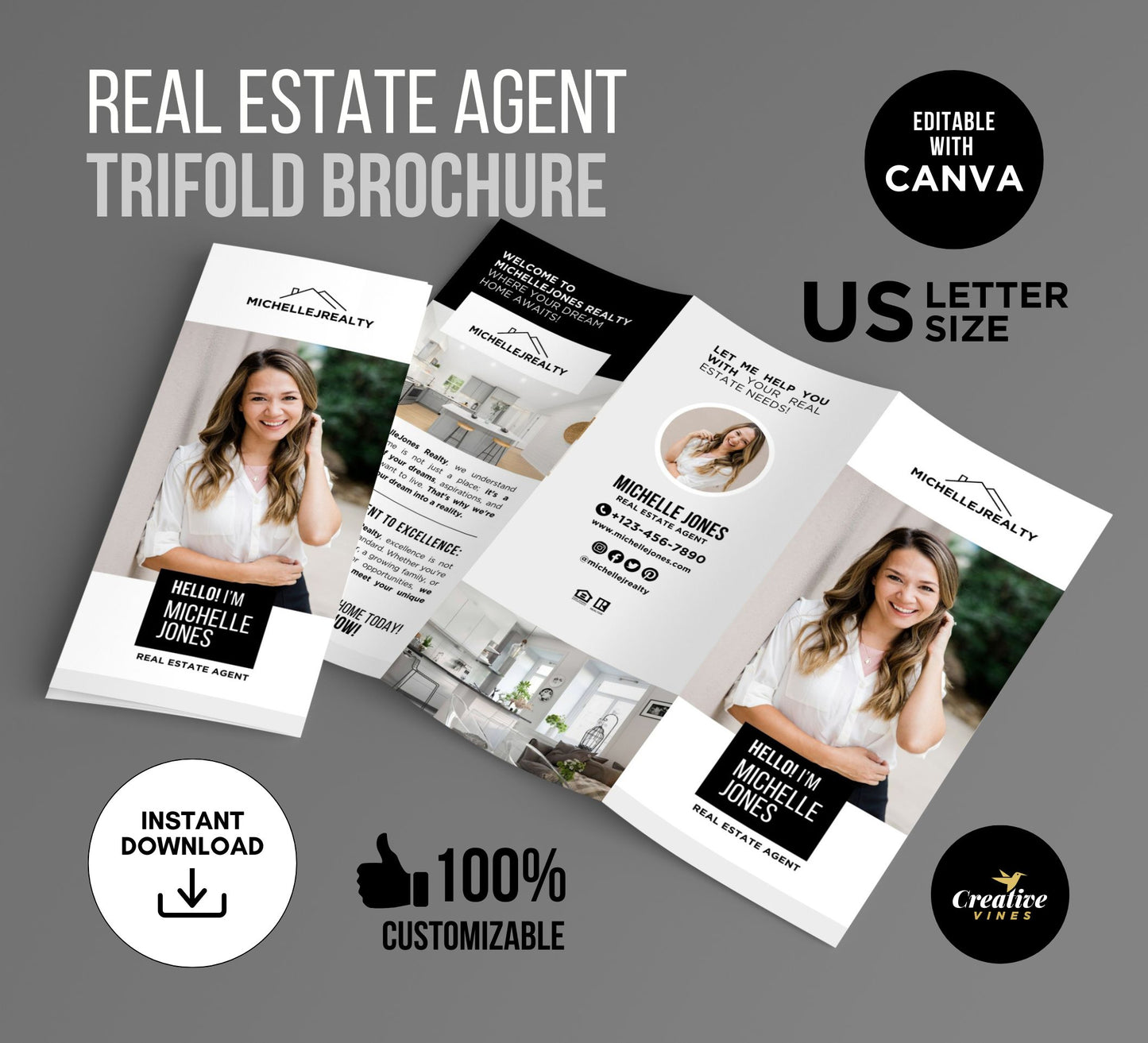 Real Estate Agent Introduction Brochure