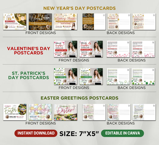 Real Estate Holiday Postcards