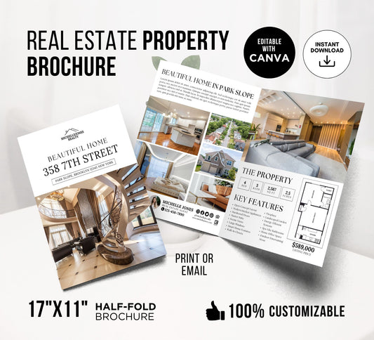 Modern Property Half-Fold Brochure