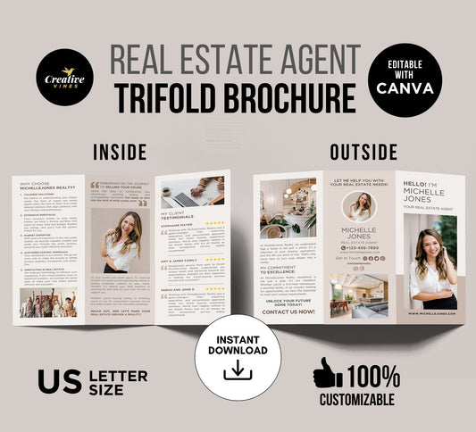 Real Estate Introduction Trifold Brochure