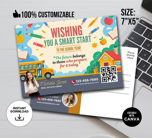Back to School Postcard for Realtor