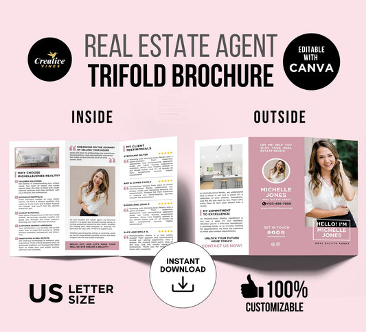Real Estate Introduction Trifold Brochure