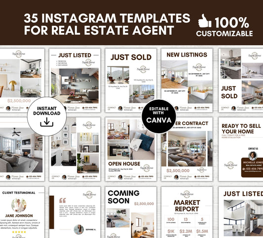 Luxury Real Estate Logo with Marketing Bundle