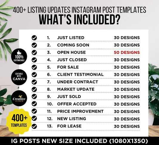 Real Estate Instagram Posts Canva Instagram Post Templates