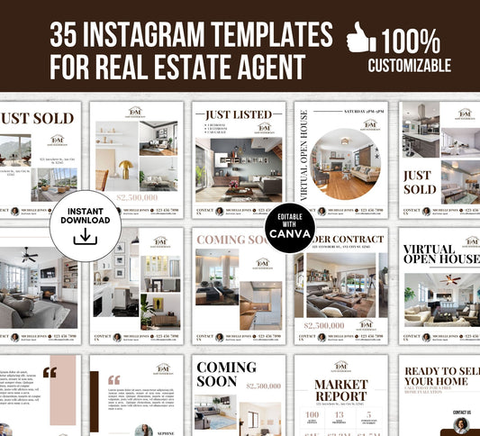 Luxury Real Estate Logo Realtor with Marketing Bundle