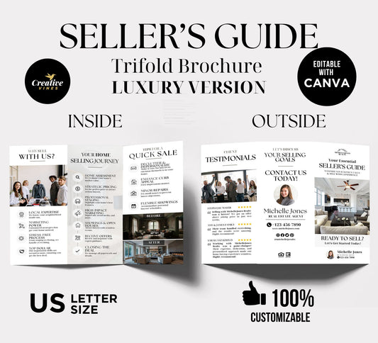 Luxury Sellers Guide Trifold Brochure