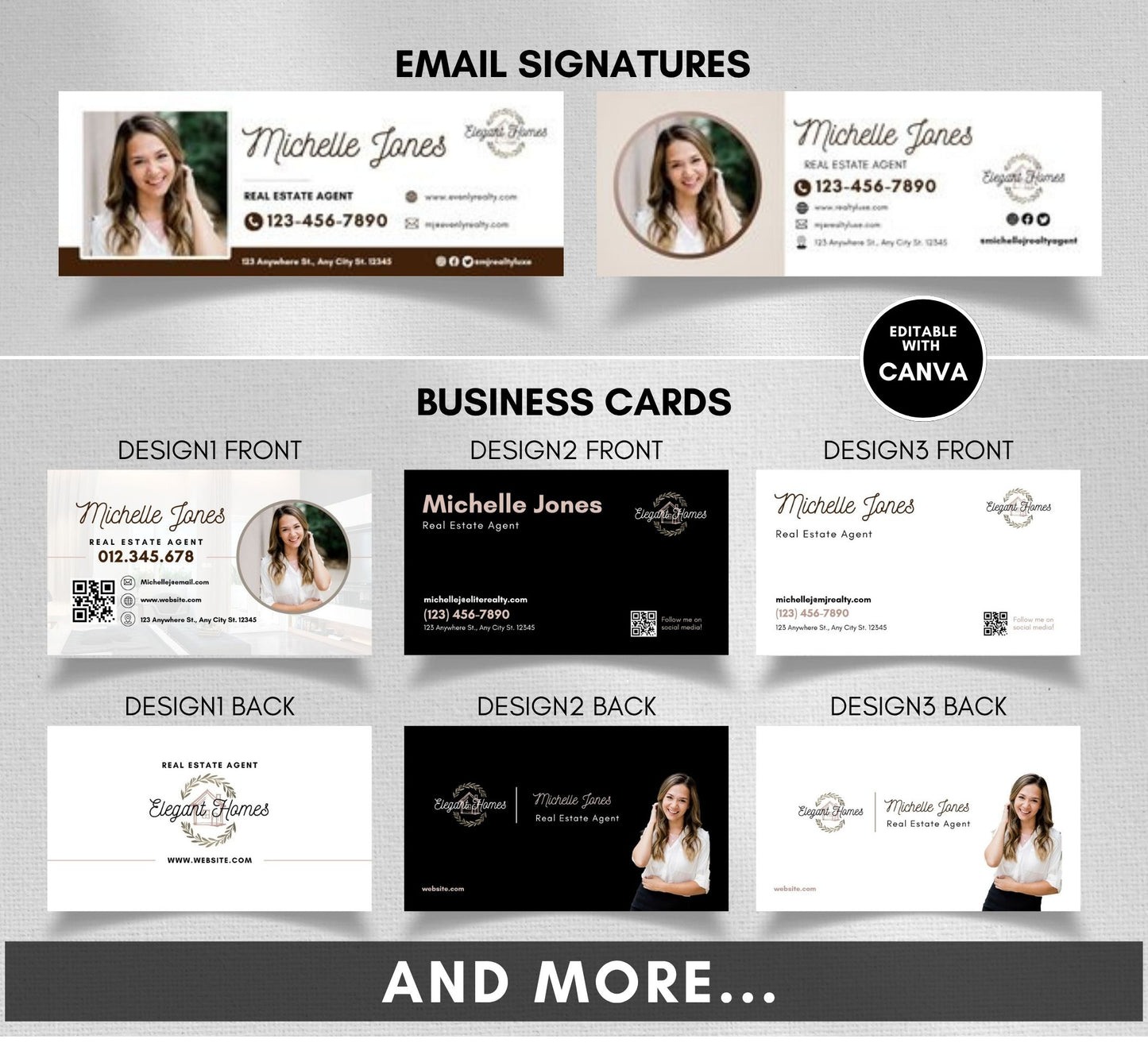 Luxury Real Estate Logo with Marketing Bundle
