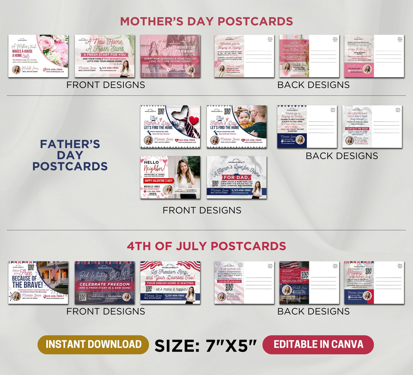 Real Estate Holiday Postcards
