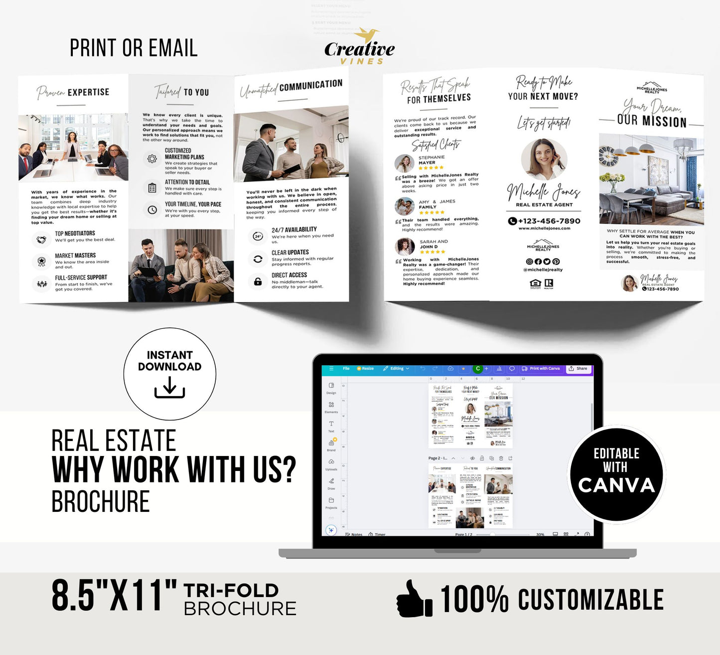 Real Estate Trifold Brochure Bundle
