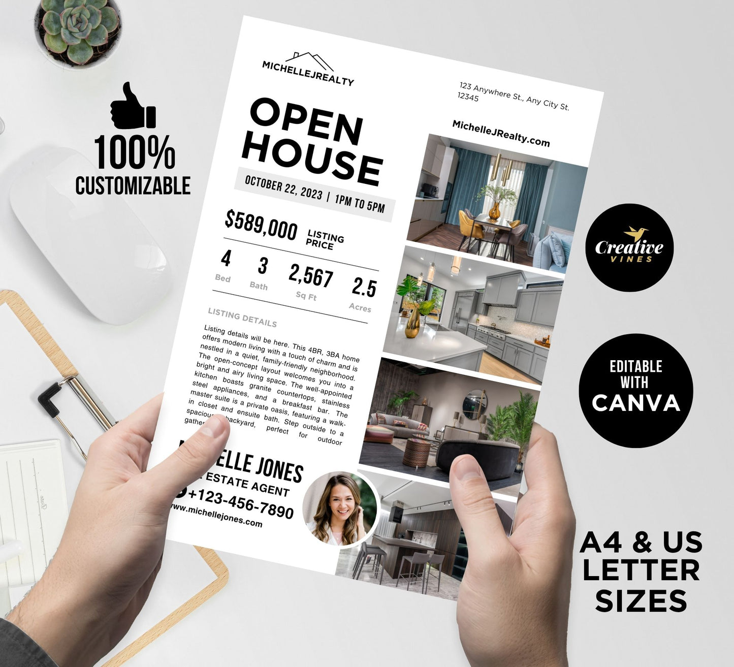 Coming Soon, Open House & Just Listed Flyers