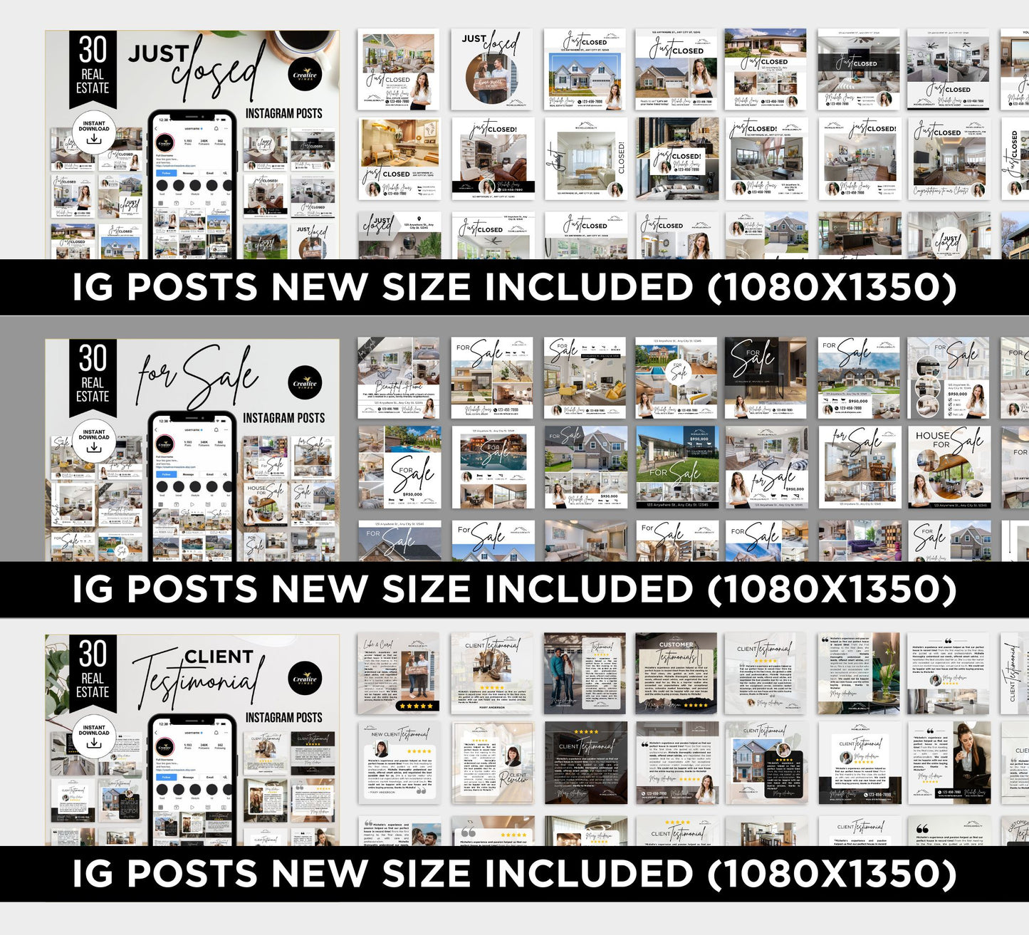 Real Estate Instagram Posts Canva Instagram Post Templates
