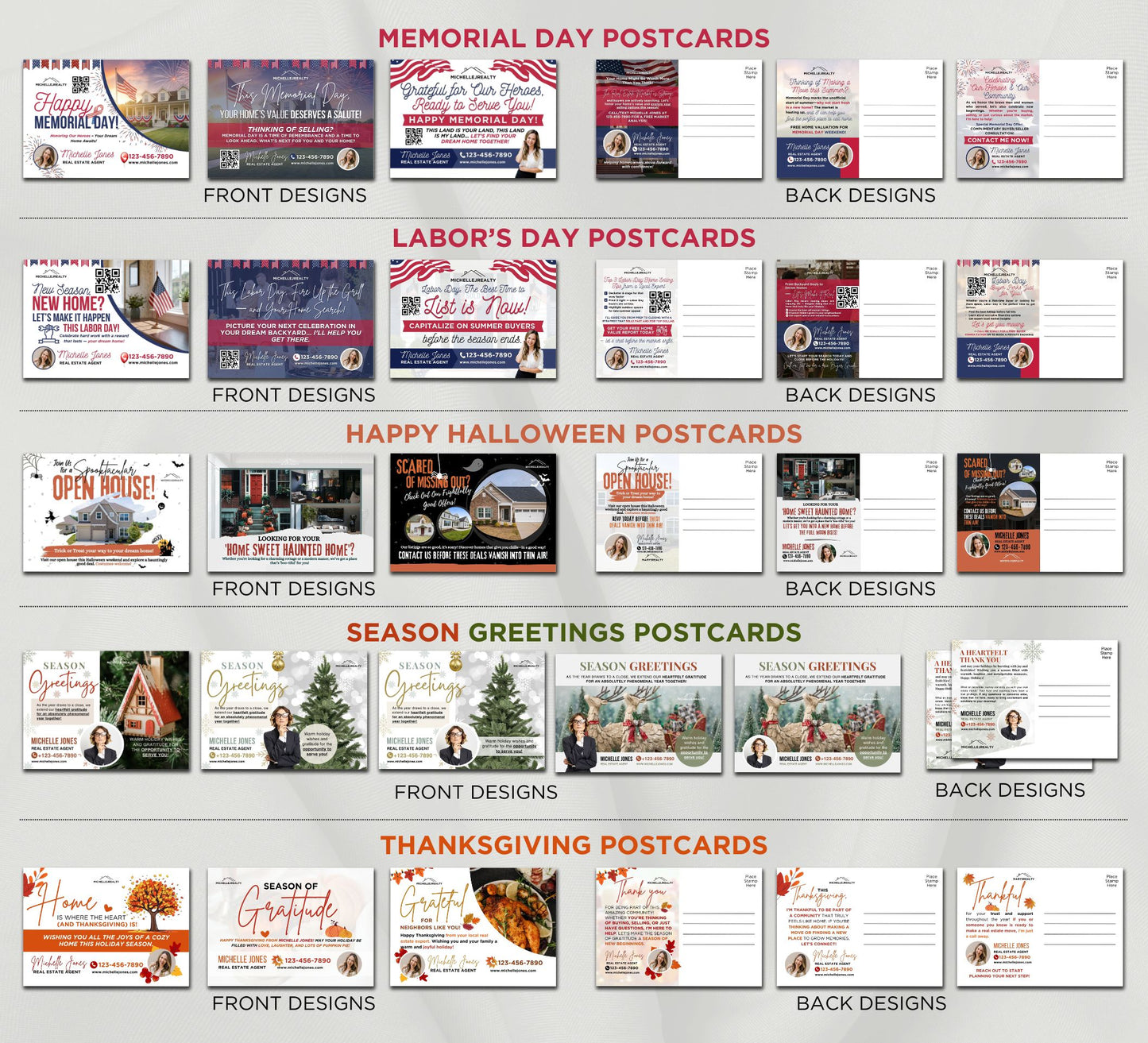 Real Estate Holiday Postcards