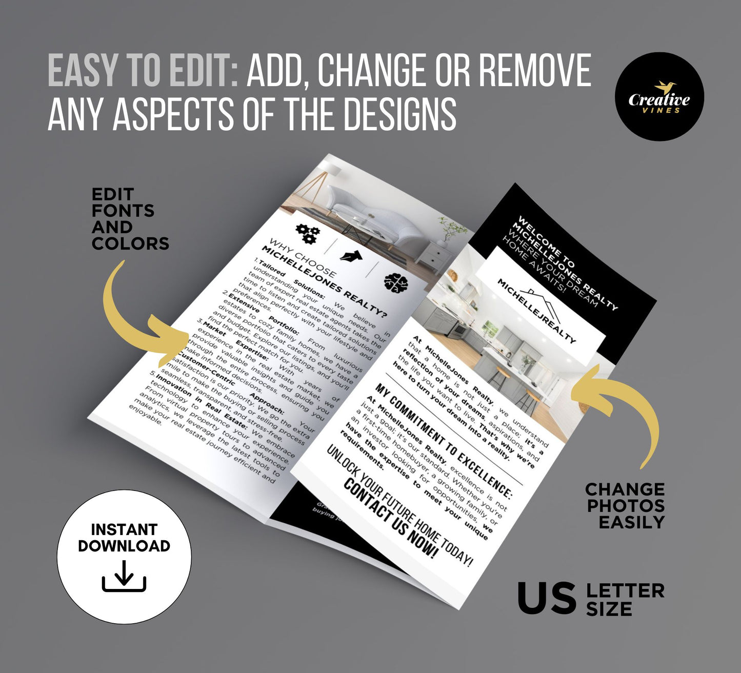 Real Estate Agent Introduction Brochure