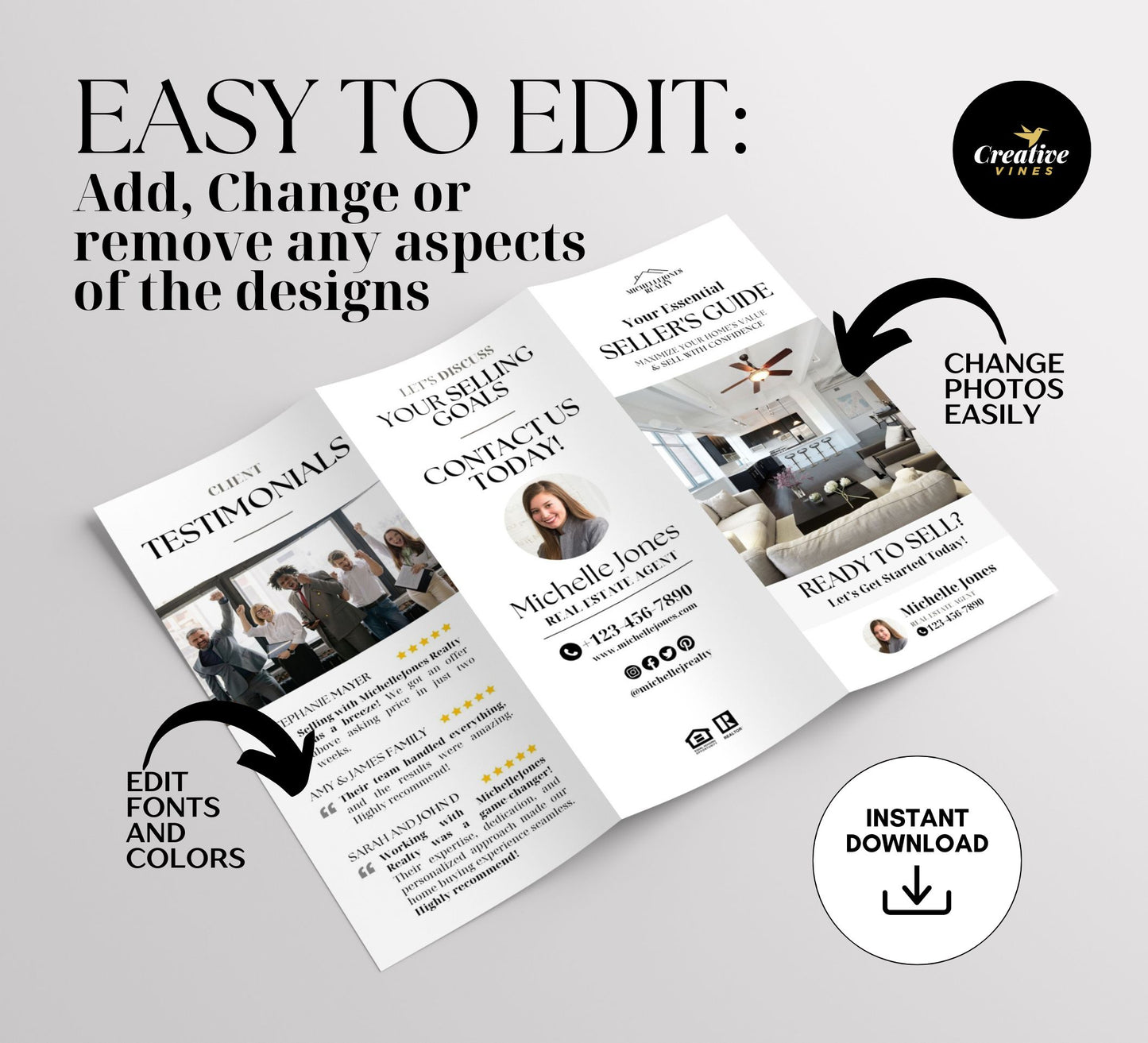 Luxury Sellers Guide Trifold Brochure