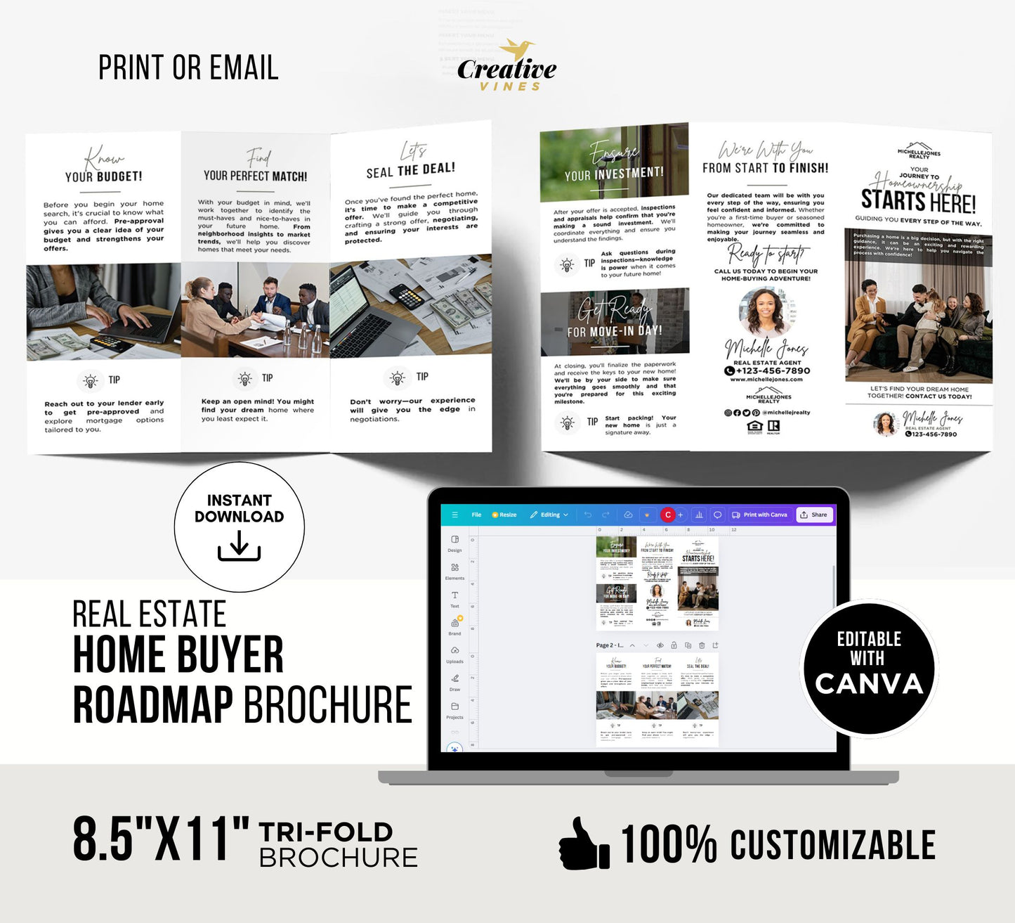 Real Estate Trifold Brochure Bundle