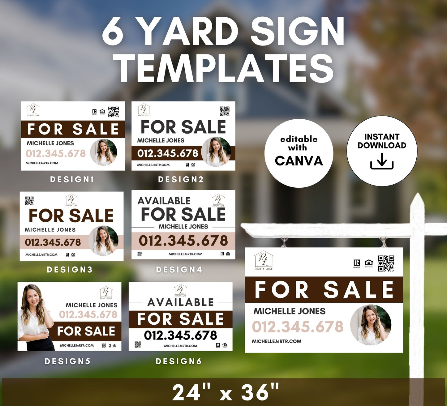 Real Estate Logo Realtor with Marketing Bundle