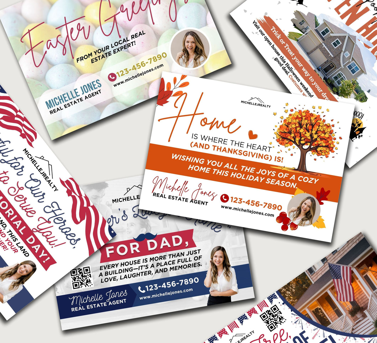 Real Estate Holiday Postcards