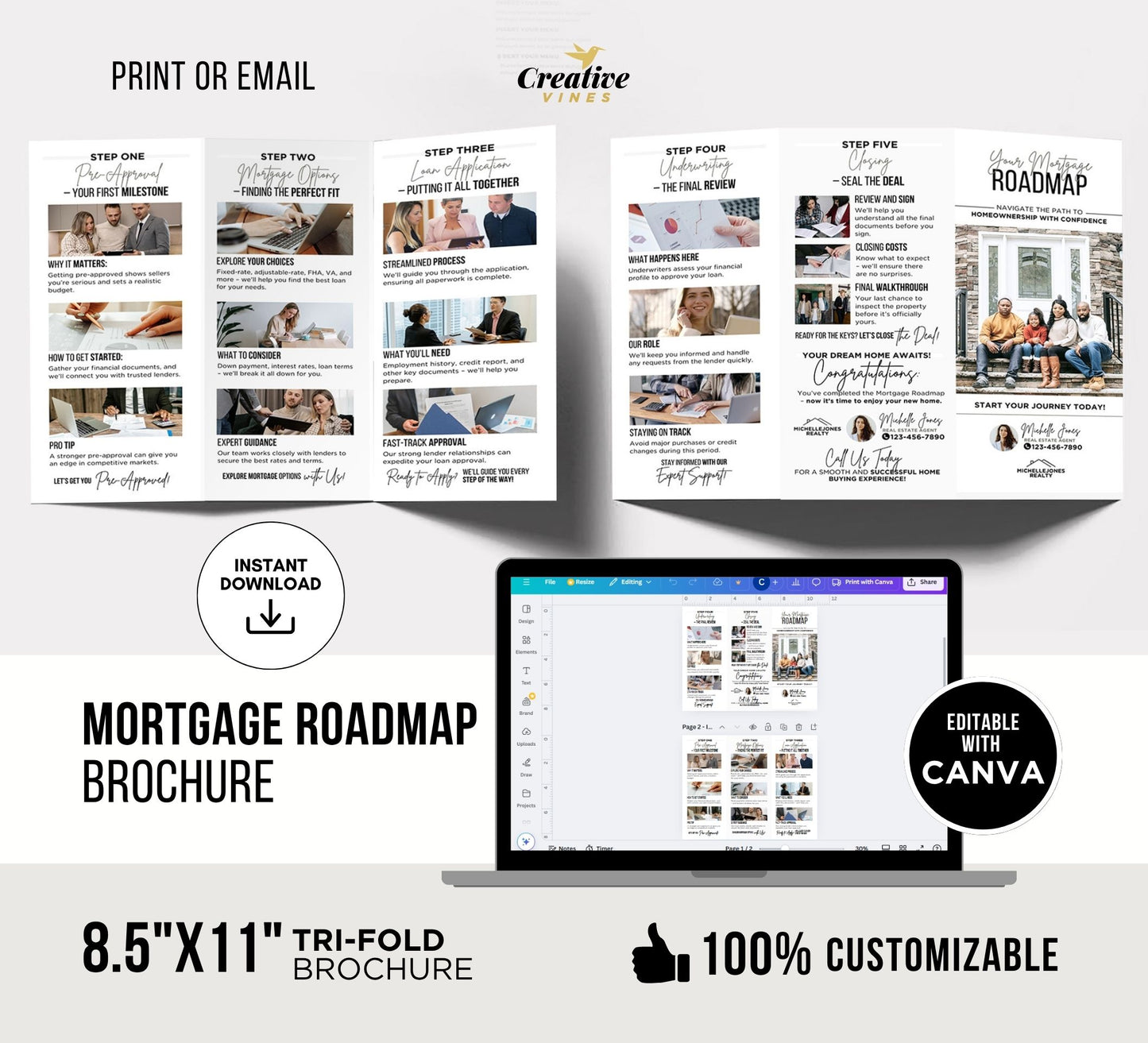 Real Estate Trifold Brochure Bundle