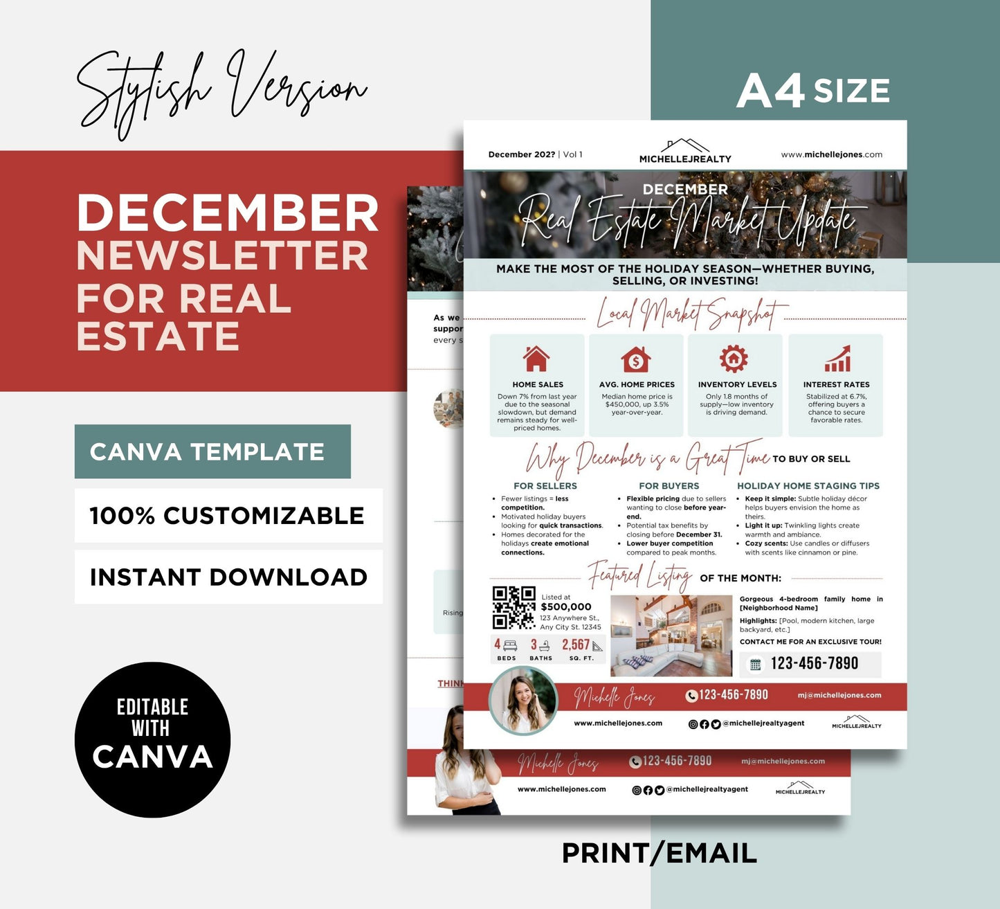 Real Estate Full Year Newsletter Bundle