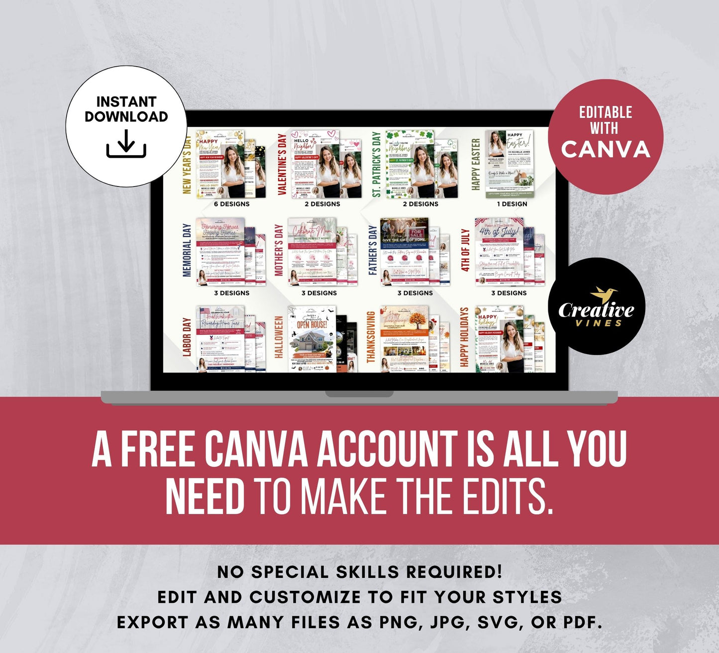 Real Estate Holiday Flyer Bundle
