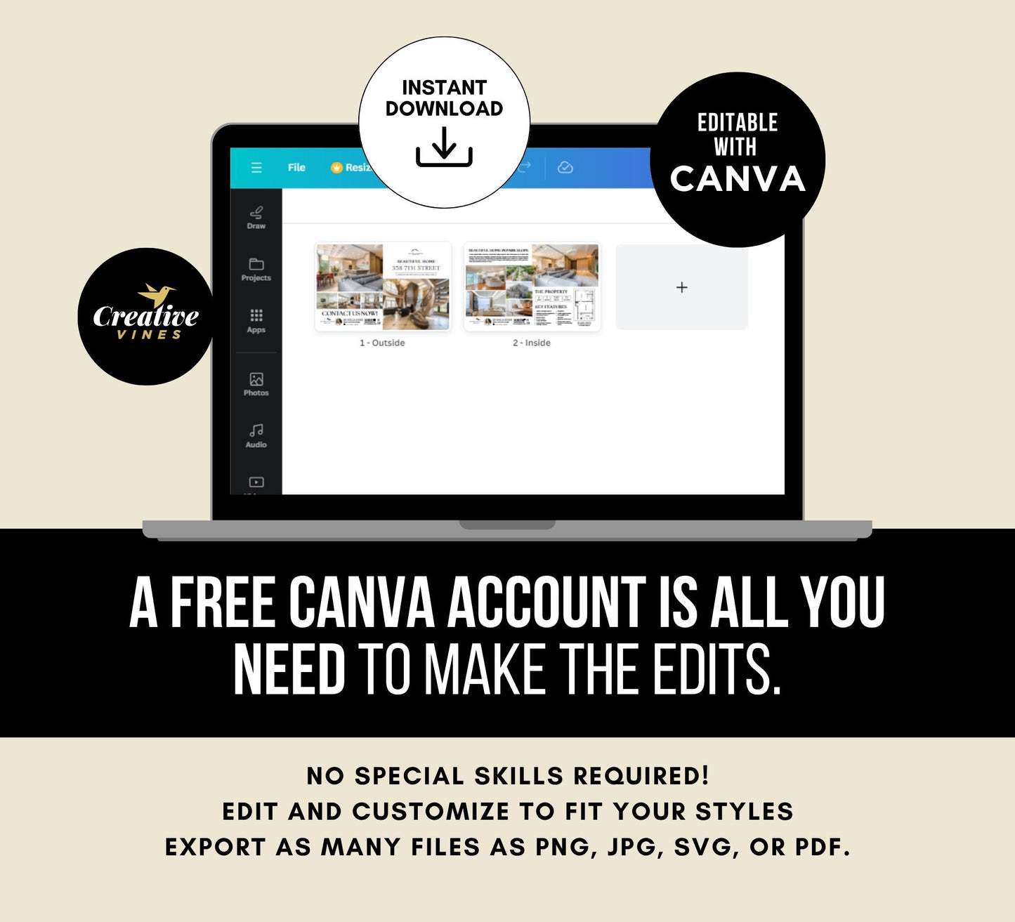 Modern Property Half-Fold Brochure