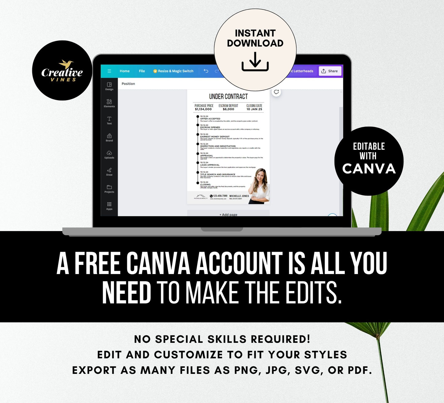 Under Contract Timeline Flyer