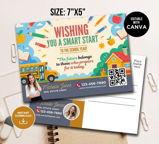 Back to School Postcard for Realtor