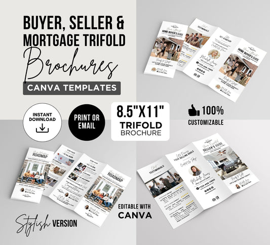 Real Estate Buyer Seller Mortgage Brochure Bundle