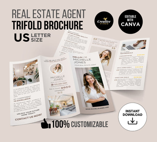 Real Estate Introduction Trifold Brochure