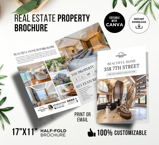 Modern Property Half-Fold Brochure