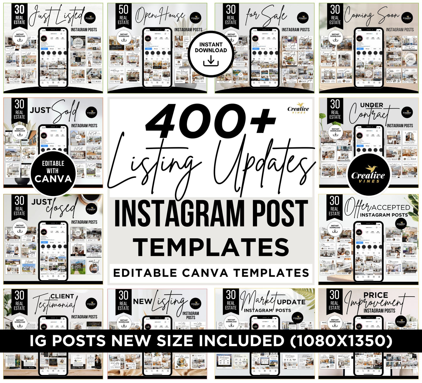 Real Estate Instagram Posts Canva Instagram Post Templates