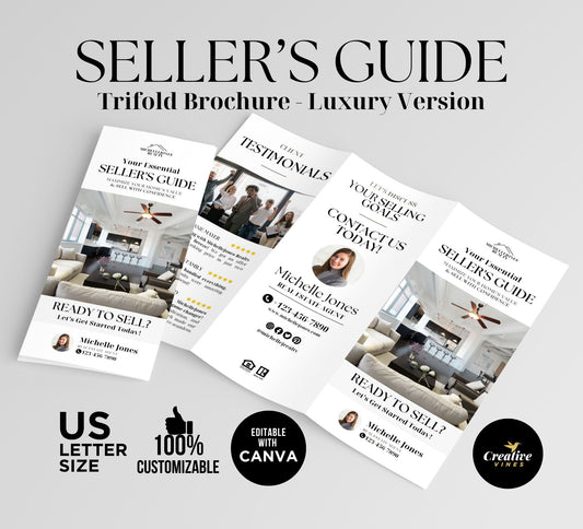 Luxury Sellers Guide Trifold Brochure