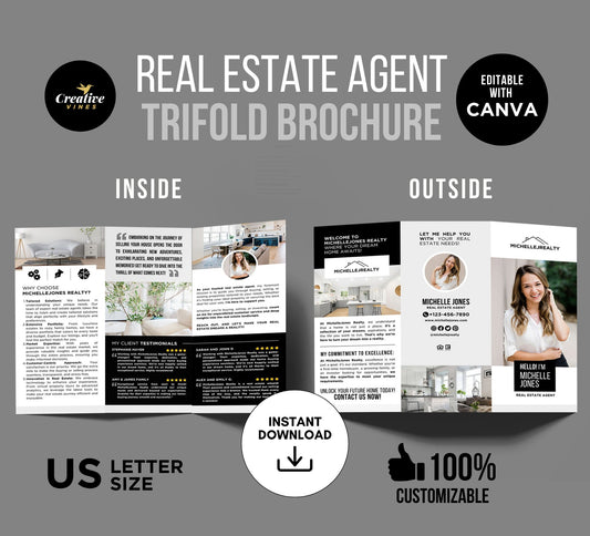 Real Estate Agent Introduction Brochure