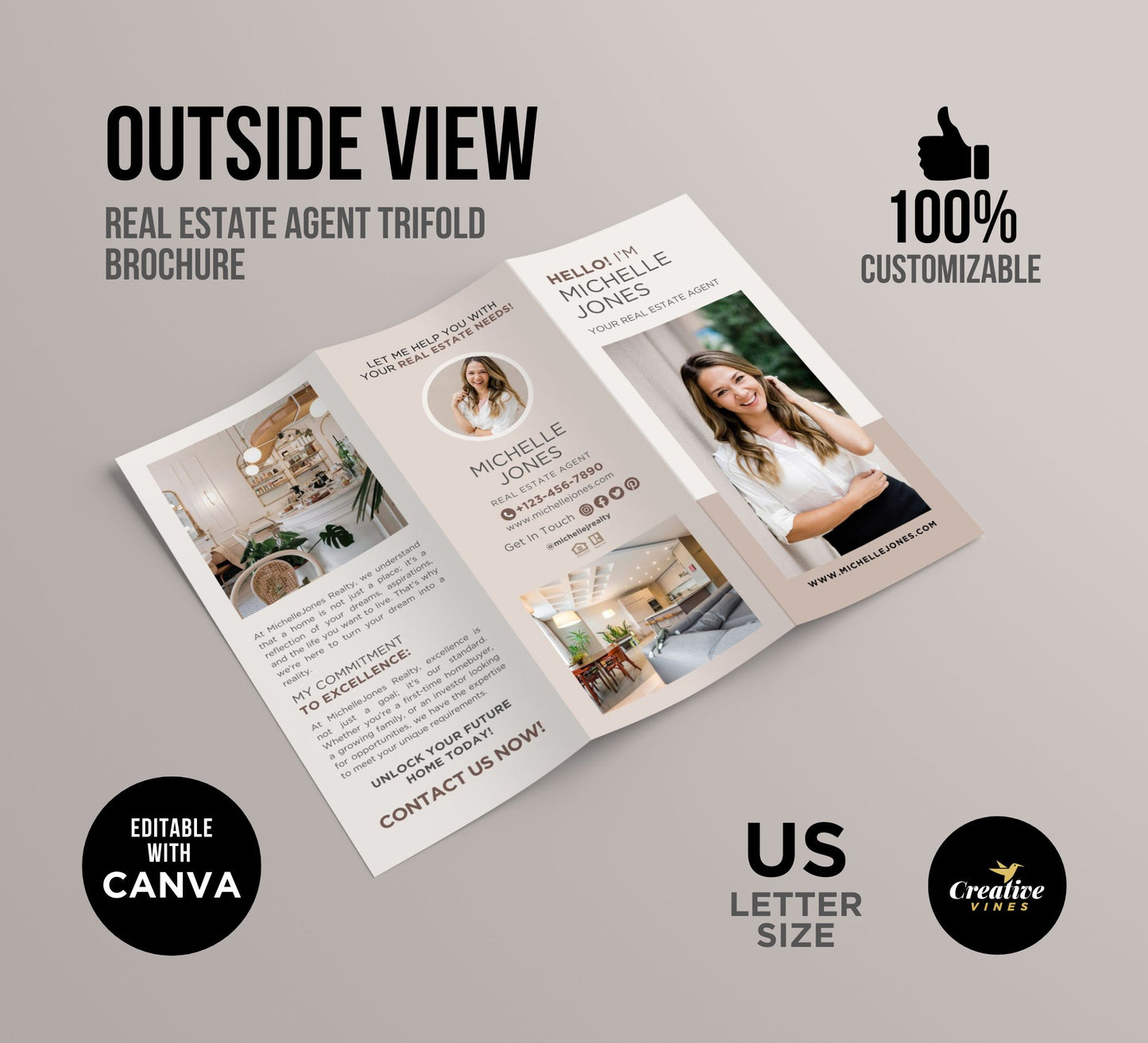 Real Estate Introduction Trifold Brochure