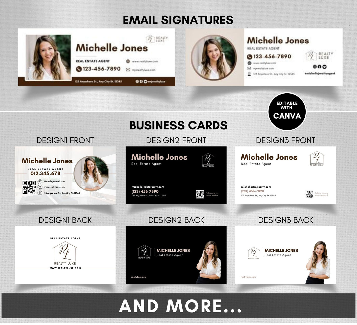Real Estate Logo Realtor with Marketing Bundle