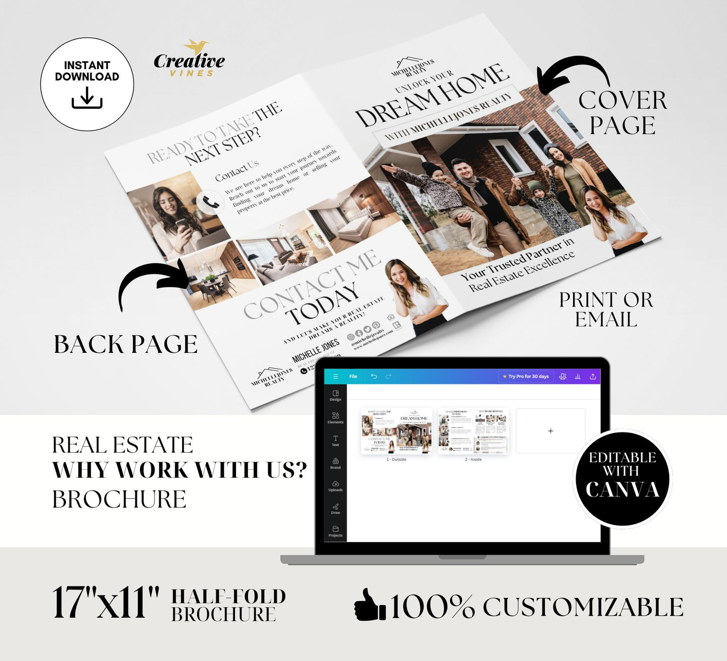Real Estate Luxury Brochure Realtor Brochures