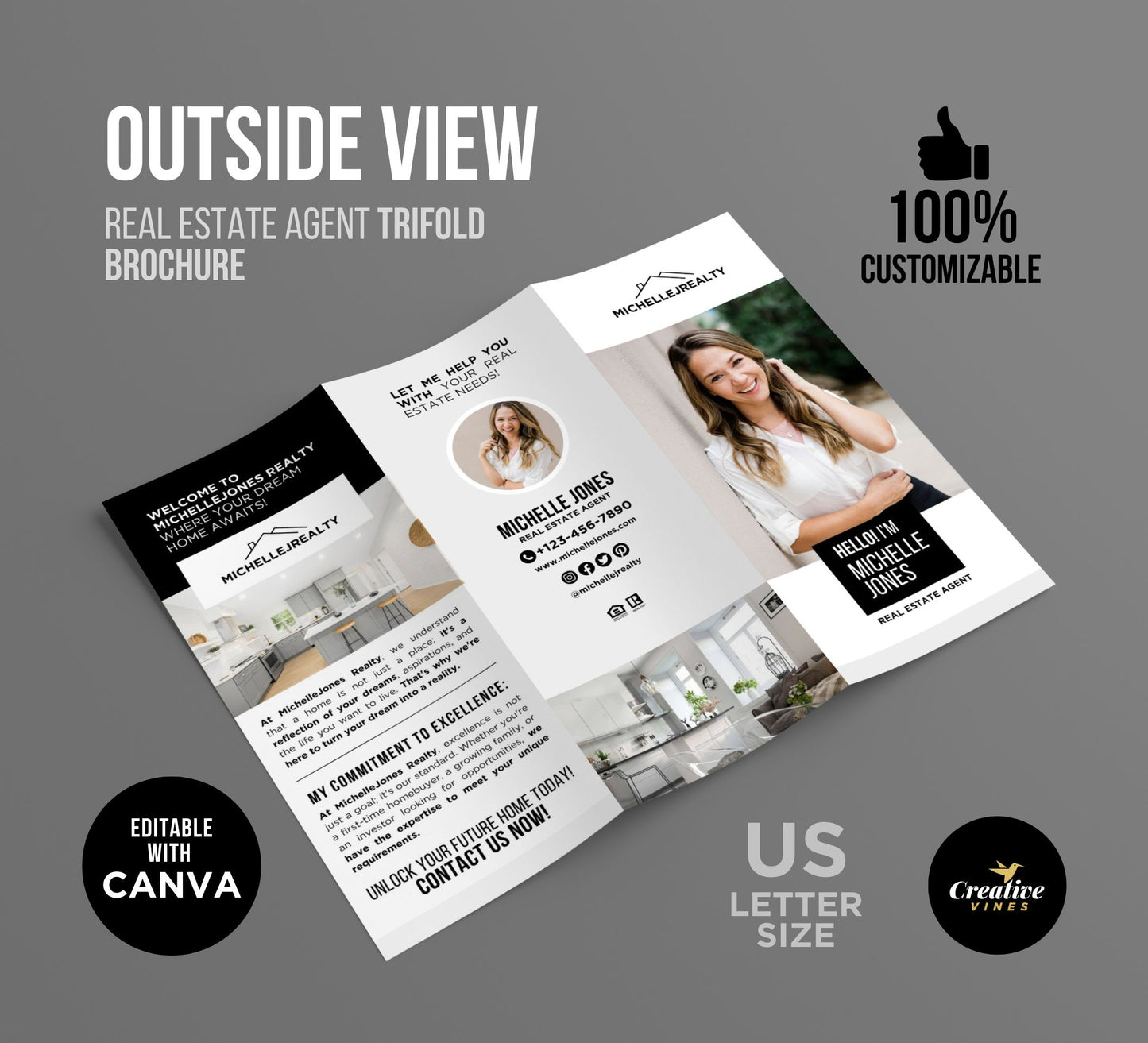 Real Estate Agent Introduction Brochure