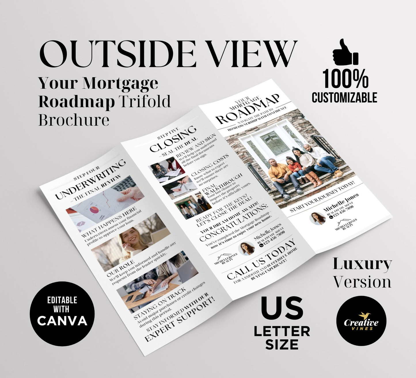 Luxury Mortgage Roadmap Trifold Brochure