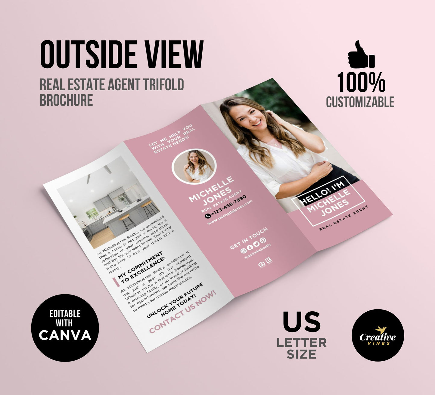 Real Estate Introduction Trifold Brochure