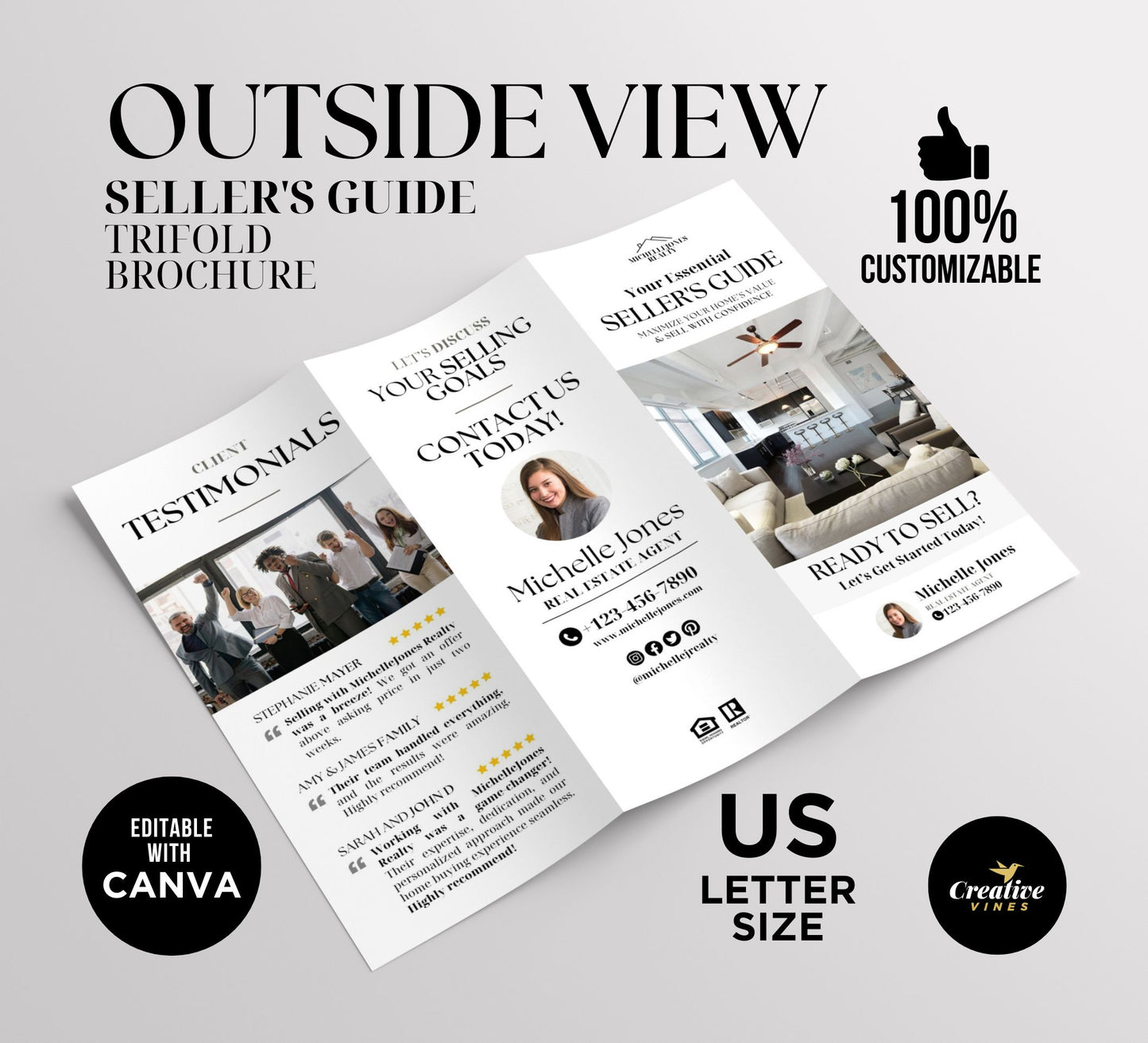 Luxury Sellers Guide Trifold Brochure