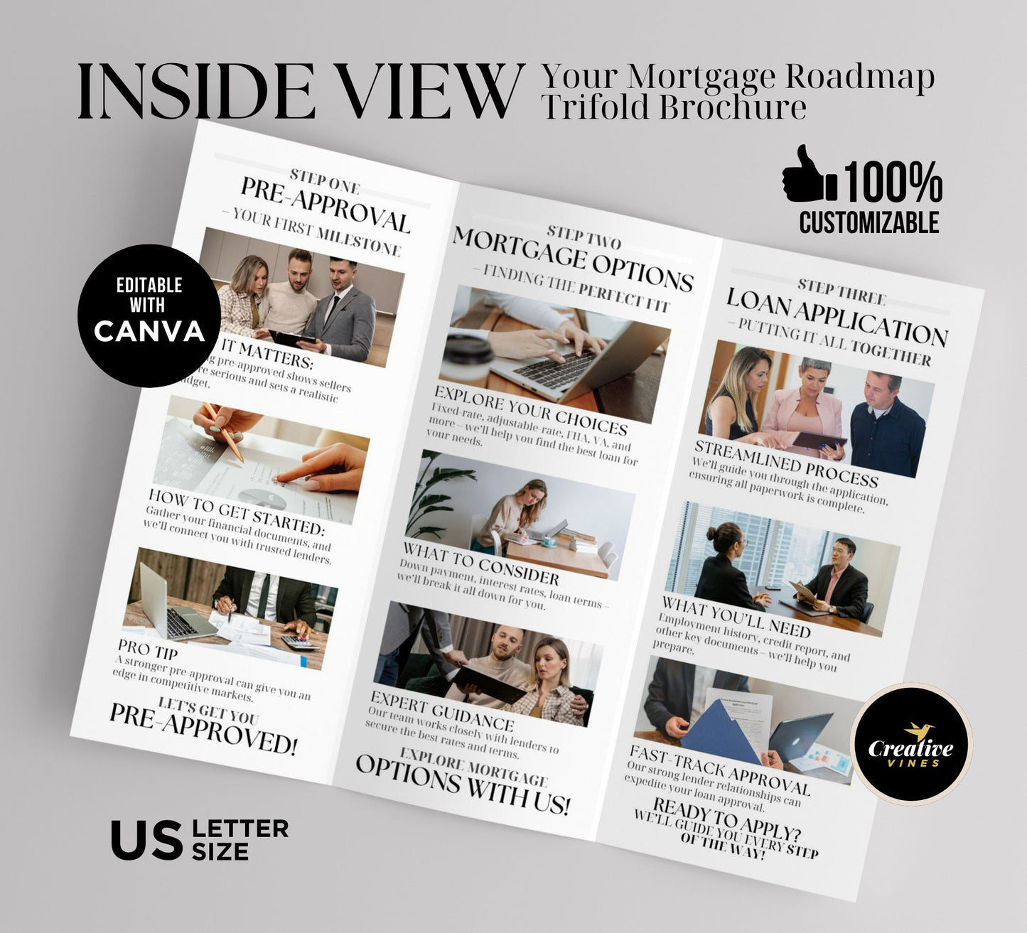Luxury Mortgage Roadmap Trifold Brochure