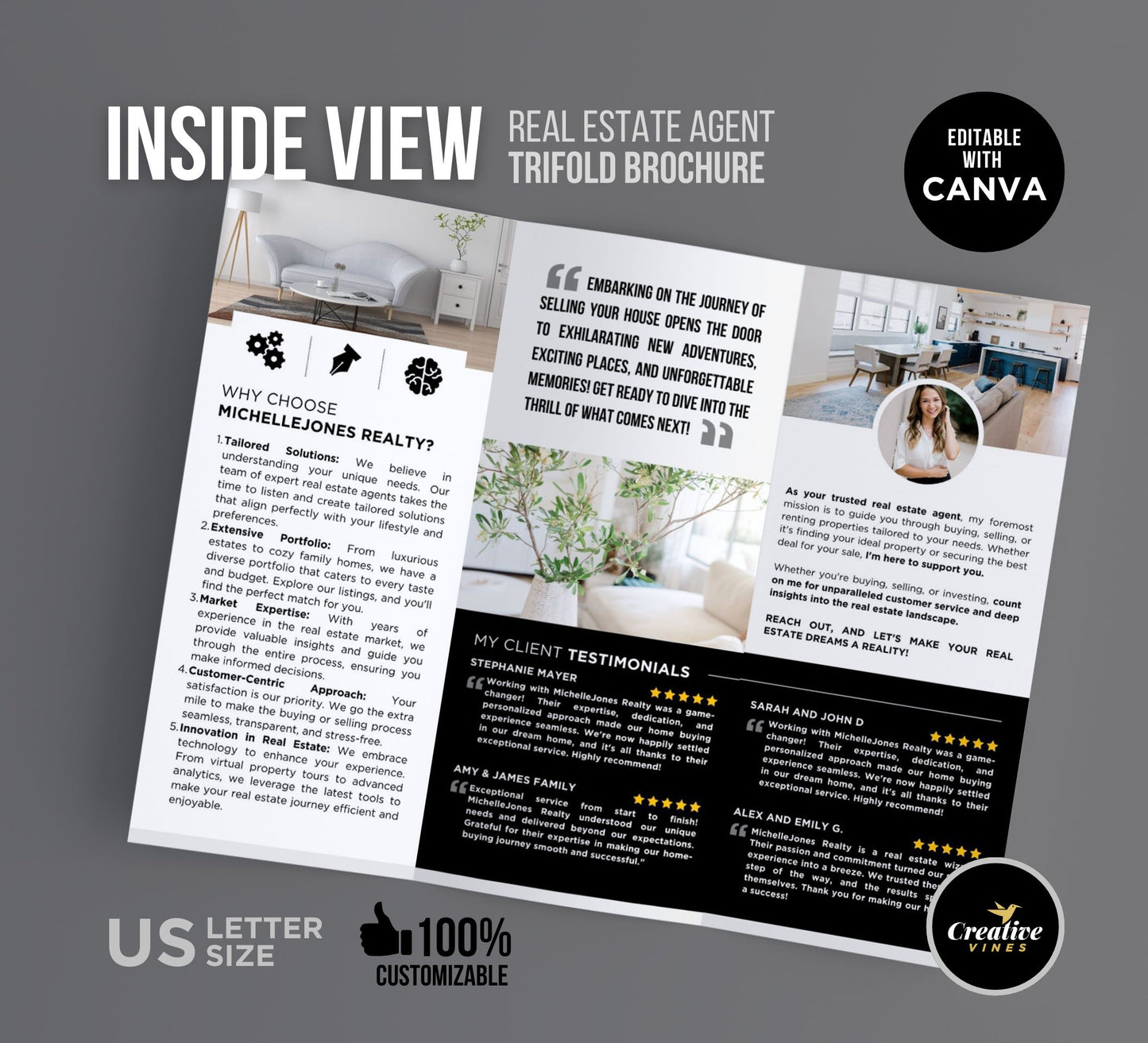 Real Estate Agent Introduction Brochure