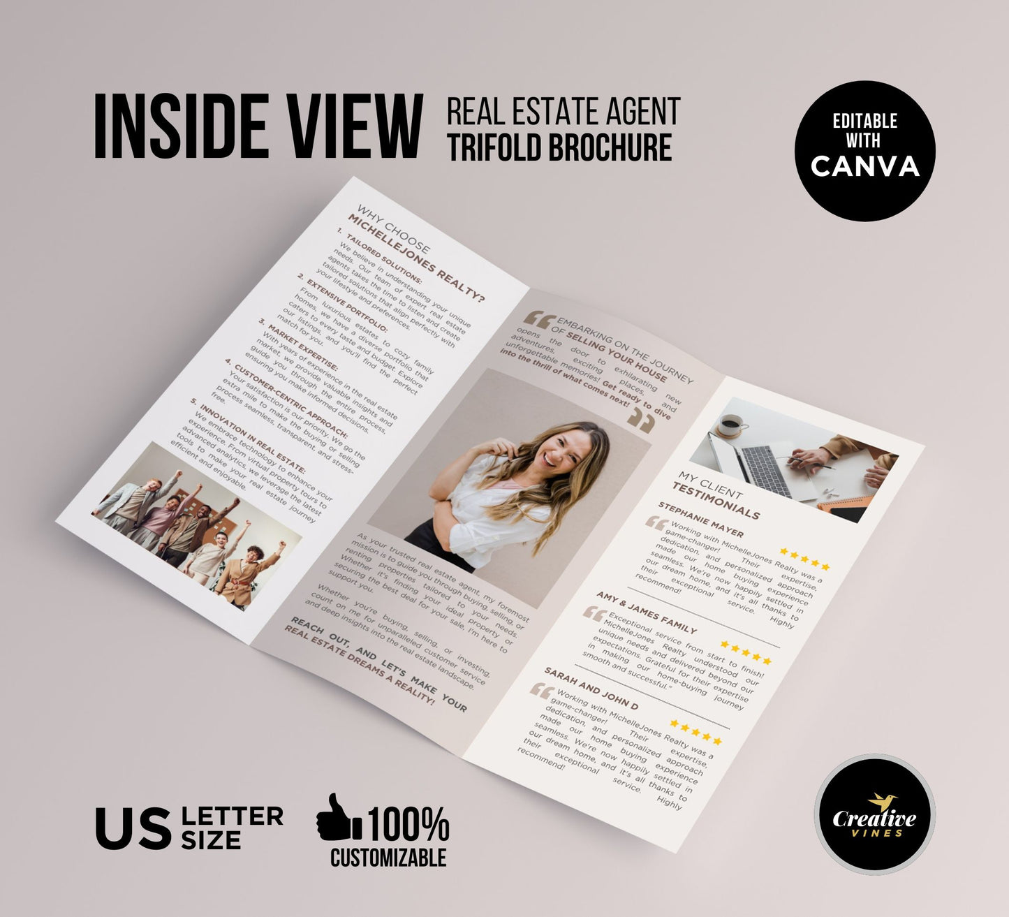 Real Estate Introduction Trifold Brochure