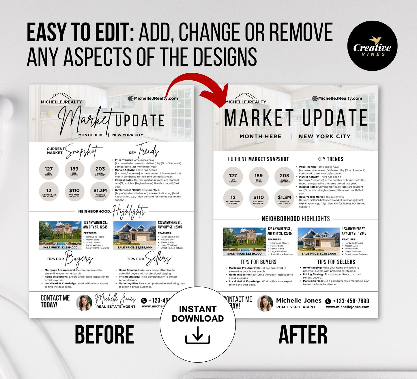 Real Estate Market Updates Flyer Bundle