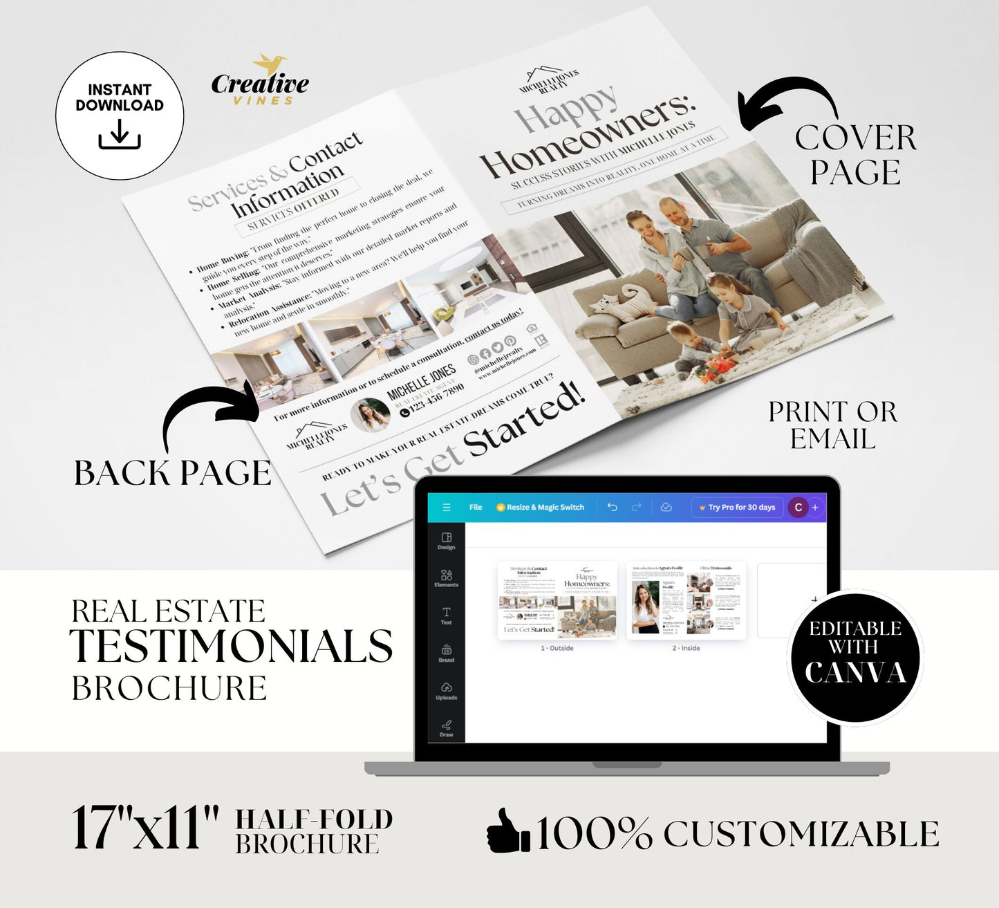 Real Estate Luxury Brochure Realtor Brochures