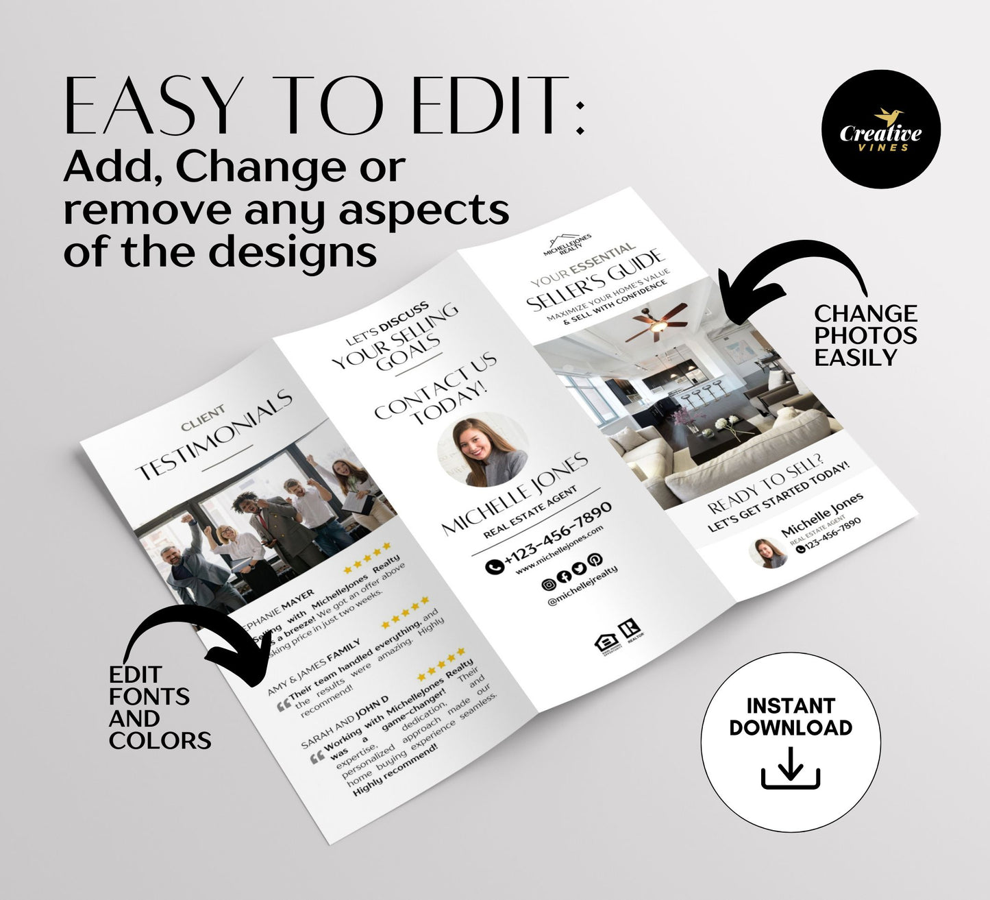 Seller's Guide Trifold Brochure