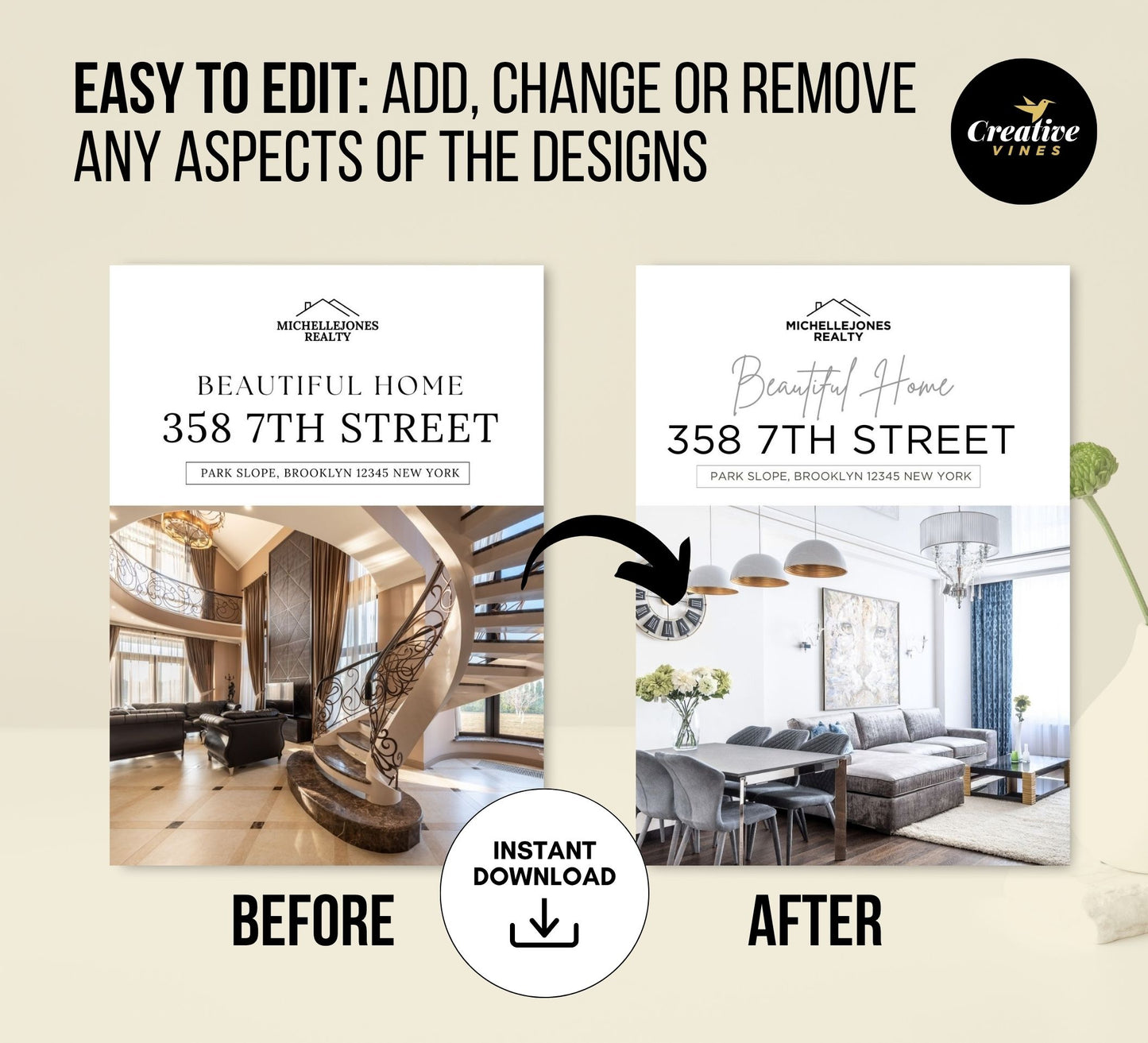 Modern Property Half-Fold Brochure