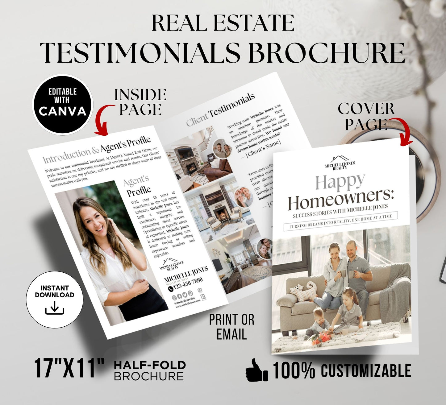 Property, Team and Testimonial Brochures