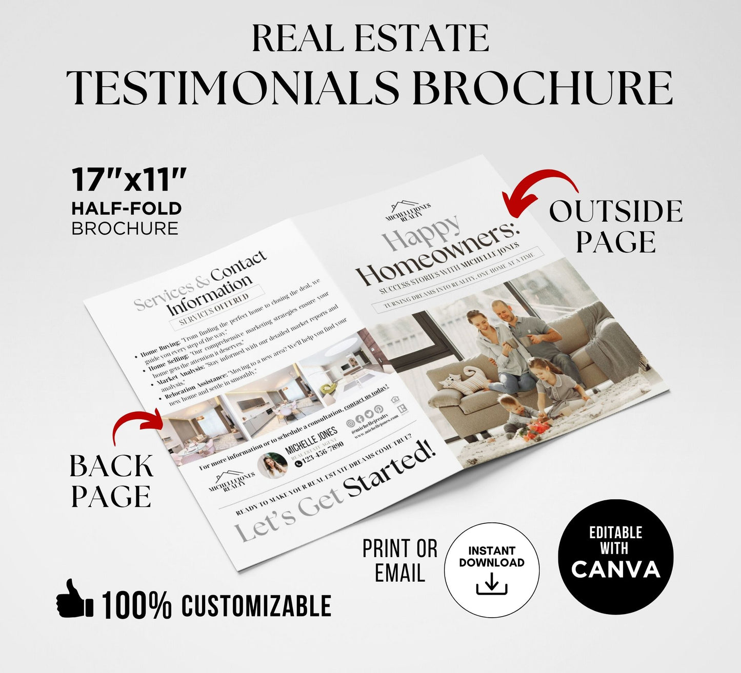 Property, Team and Testimonial Brochures